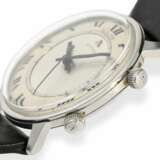 Armbanduhr: außergewöhnliche, große Le Coultre Memovox Monocoque in Edelstahl, vermutlich ca. 1950 - Foto 2