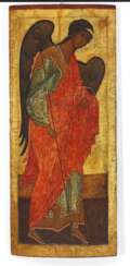 Новгородская школа, с. 1500: очень важно большой русский иконостас церкви икона с изображением Архангела Михаила. 127.5×55 см.