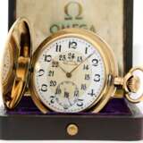 Taschenuhr: Omega Rarität, Observatoriums-Chronometer "CHRONOMÈTRE GRADE VERY BEST" No.5983708 mit Zertifikat und Originalbox, gefertigt 1922 in einer Serie von nur 300 Stück! - photo 1
