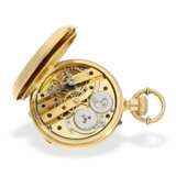 Taschenuhr: einzigartiges, hochfeines Gold/Emaille-Taschenchronometer, signiert F. Veyrat Geneve No.2052, ca.1860 - photo 2