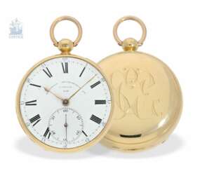 Taschenuhr: schweres Taschenchronometer, signiert Frodsham London No.198, Hallmarks 1824