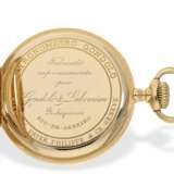 Taschenuhr: Patek Philippe Ankerchronometer "Gondolo" in besonders schwerer und großer Ausführung mit Box, Genf um 1906 - photo 3