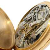 Taschenuhr: hochfeines, ganz frühes Patek Philippe Ankerchronometer mit Chronograph mit Kronendrücker, No.66797, Genf 1882, mit Stammbuchauszug - Foto 6