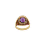 Ring mit Amethyst im Bufftop-Schliff - Foto 4