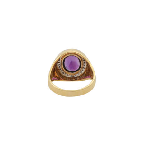 Ring mit Amethyst im Bufftop-Schliff - photo 4