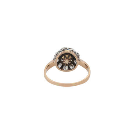 Ring mit Perle und Altschliffdiamanten - photo 4