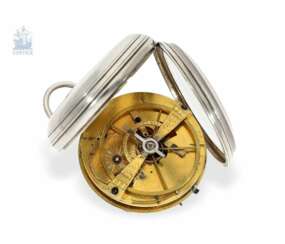 Taschenuhr: technisch interessante Taschenuhr mit springender, anhaltbarer Zentralsekunde und Pouzait-Ankerhemmung, L'Archeveque Liodet, Genève, ca.1820