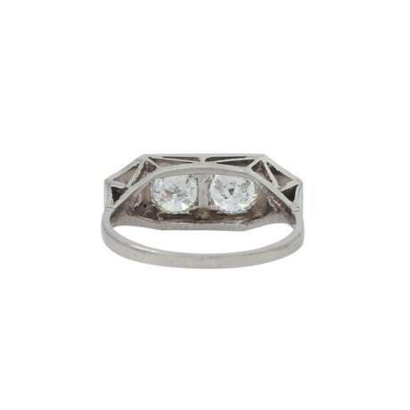 Ring mit 4 Altschliffdiamanten zus. ca. 1,4 ct, - photo 4