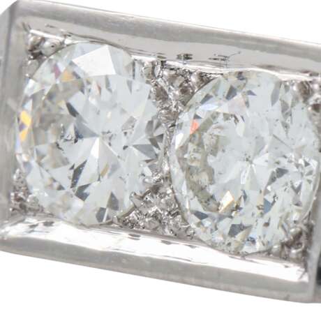 Ring mit 4 Altschliffdiamanten zus. ca. 1,4 ct, - Foto 5
