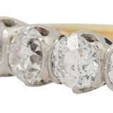 Ring mit 4 Altschliffdiamanten von zus. ca. 1 ct, - Foto 5