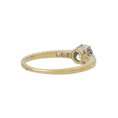 Ring mit Altschliffdiamant ca. 0,7 ct, - Foto 3
