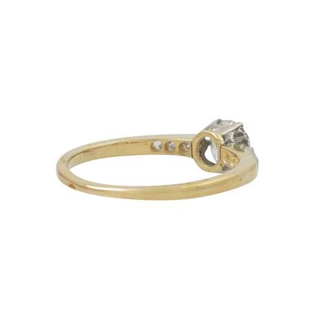 Ring mit Altschliffdiamant ca. 0,7 ct, - фото 3