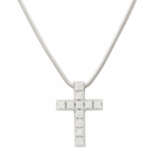 Kette und Anhänger "Kreuz" mit Brillanten - photo 2