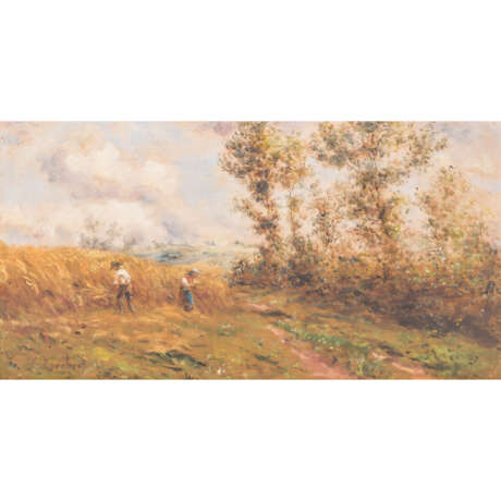 KORNBECK, JULIUS (1839-1920) "Getreideernte" - Foto 1