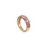 NO RESERVE | CARTIER COLORED SAPPHIRE AND DIAMOND ETERNITY BAND - Foto 3