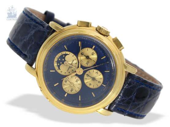 Armbanduhr: sehr schwerer, luxuriöser Ulysse Nardin Gold-Chronograph mit Kalender und Mondphase, Referenz 531-22, 90er Jahre - photo 5