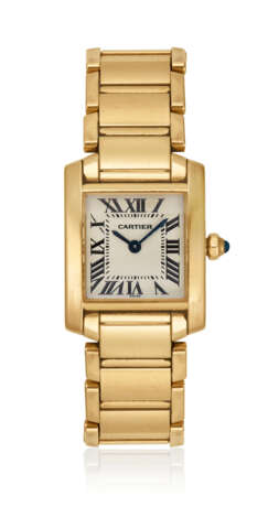 NO RESERVE | CARTIER GOLD 'TANK FRANÇAISE' WRISTWATCH - фото 1