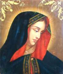 Икона “Богородица в скорби”. Санкт-Петербург, сер. XIX века