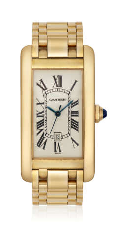 NO RESERVE | CARTIER GOLD 'TANK AMERICAINE' WATCH - Foto 1