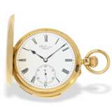 Taschenuhr: bedeutende und sehr schwere Goldsavonnette mit Minutenrepetition, besondere Werksqualität, königlicher Uhrmacher J.W. Benson London No. 2732, London 1893 - photo 1