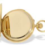 Taschenuhr: bedeutende und sehr schwere Goldsavonnette mit Minutenrepetition, besondere Werksqualität, königlicher Uhrmacher J.W. Benson London No. 2732, London 1893 - Foto 2