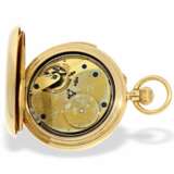 Taschenuhr: bedeutende und sehr schwere Goldsavonnette mit Minutenrepetition, besondere Werksqualität, königlicher Uhrmacher J.W. Benson London No. 2732, London 1893 - Foto 3
