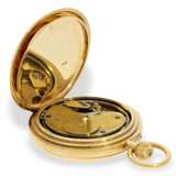 Taschenuhr: bedeutende und sehr schwere Goldsavonnette mit Minutenrepetition, besondere Werksqualität, königlicher Uhrmacher J.W. Benson London No. 2732, London 1893 - Foto 8