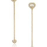 NO RESERVE | CHOPARD DIAMOND AND GOLD 'HAPPY HEARTS' EARRINGS - фото 1