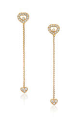 NO RESERVE | CHOPARD DIAMOND AND GOLD 'HAPPY HEARTS' EARRINGS