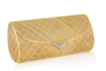 BOUCHERON GOLD AND DIAMOND EVENING BAG