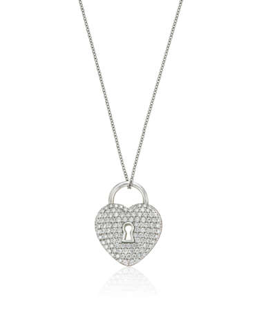 NO RESERVE | TIFFANY & CO. DIAMOND HEART PENDANT-NECKLACE - photo 1