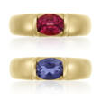 NO RESERVE | CHAUMET PINK TOURMALINE AND GOLD RING AND CHAUMET IOLITE AND GOLD RING - Prix ​​des enchères