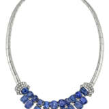 SAPPHIRE AND DIAMOND NECKLACE - photo 1