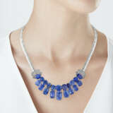 SAPPHIRE AND DIAMOND NECKLACE - Foto 2