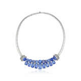 SAPPHIRE AND DIAMOND NECKLACE - фото 3