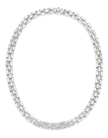 NO RESERVE | CARTIER DIAMOND AND WHITE GOLD 'PANTHERE TYRANA' NECKLACE - Foto 1
