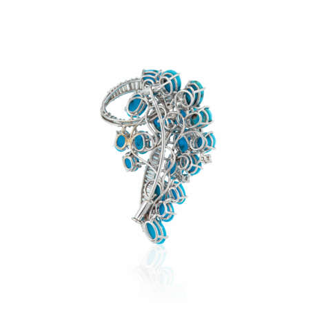 NO RESERVE | SET OF TURQUOISE AND DIAMOND JEWELRY - Foto 6
