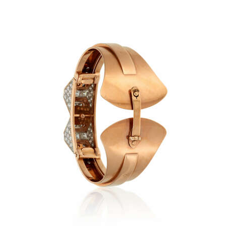 NO RESERVE | BOUCHERON RETRO DIAMOND AND ROSE GOLD BRACELET - Foto 4