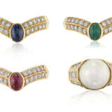 NO RESERVE | GROUP OF MULTI-GEM AND DIAMOND RINGS - Foto 1