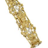 NO RESERVE | ANTIQUE PEARL, DIAMOND AND GOLD BRACELET - Foto 1