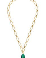 NO RESERVE | TIFFANY & CO., ELSA PERETTI EMERALD AND GOLD NECKLACE