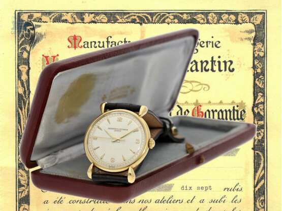 Armbanduhr: hochfeine Herrenuhr mit Originalbox und Originalzertifikat, Vacheron & Constantin Ref.4649, Genf 1948 - фото 3
