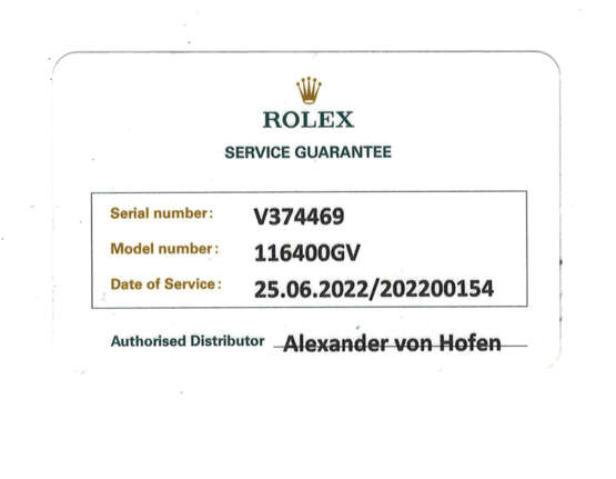 ROLEX Milgauss, Ref. 116400GV. Armbanduhr. - photo 2