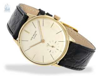 Armbanduhr: sehr seltene, frühe PATEK PHILIPPE REF. 3420 "ANTI-MAGNETIC" mit Gübelin-Dial, Baujahr ca.1960