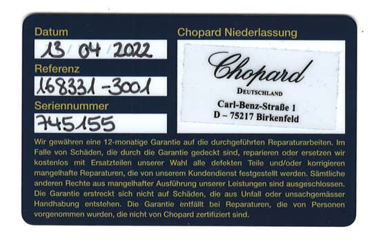 CHOPARD Mille Miglia Chronograph, Ref. 16/8331-3001. Armbanduhr. Ca. 2000er Jahre. - Foto 9