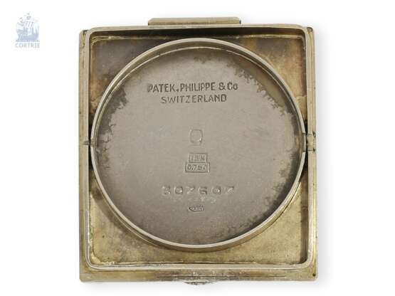 Armbanduhr: bedeutende und extrem seltene, große Patek Philippe Art déco Herrenuhr "2-tone-case" mit Breguet-Zifferblatt von 1928, Box und Papiere - photo 2