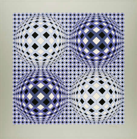 Victor Vasarely (1906 Pécs/Hungary - 1997 Paris). Mixed Lot of 4 Silkscreens - photo 2