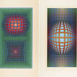 Victor Vasarely (1906 Pécs/Hungary - 1997 Paris). Mixed Lot of 2 Silkscreens - Foto 1