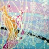 РОЖДЕНИЕ ОГНЯ Aquarellpapier Acrylfarbe Abstrakte Kunst фантазийная композиция Russland 2021 - Foto 2