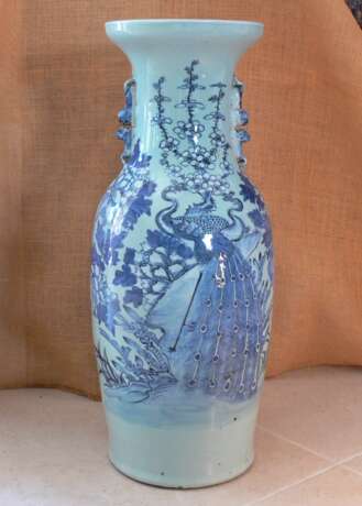 Vase Céladon Chinois Décor Paysage porcelaine chinoise China XIXème - Foto 1